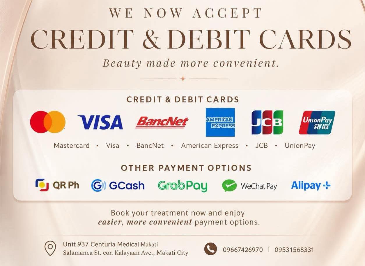 Accepted Credit and Debit Cards